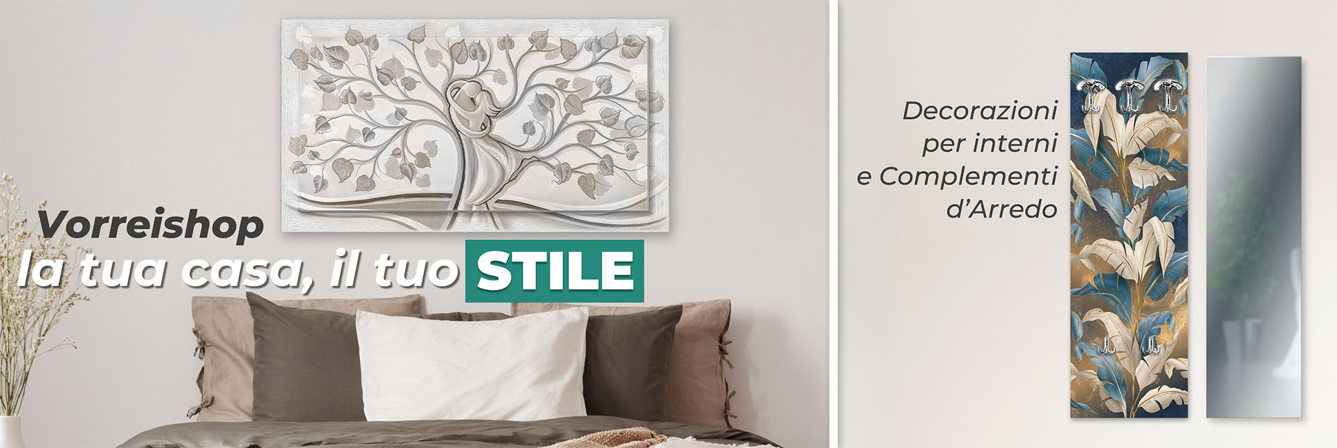 arredamento per casa, complementi d'arredo, quadri in ceramica, quadri su tela, canvas, poster e appendiabiti moderni per soggiorno