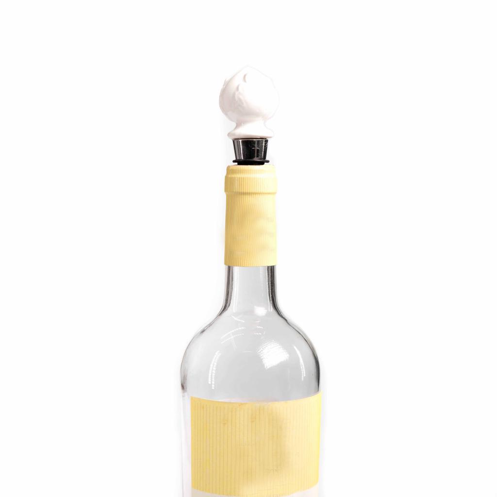 Umbra Set Tappo Per Bottiglie Vino + 6 Segnabicchieri In Silicone - Colori Assortiti, Design 'Ours' E 'Mine', Senza BPA, Lavabile A Mano - 5