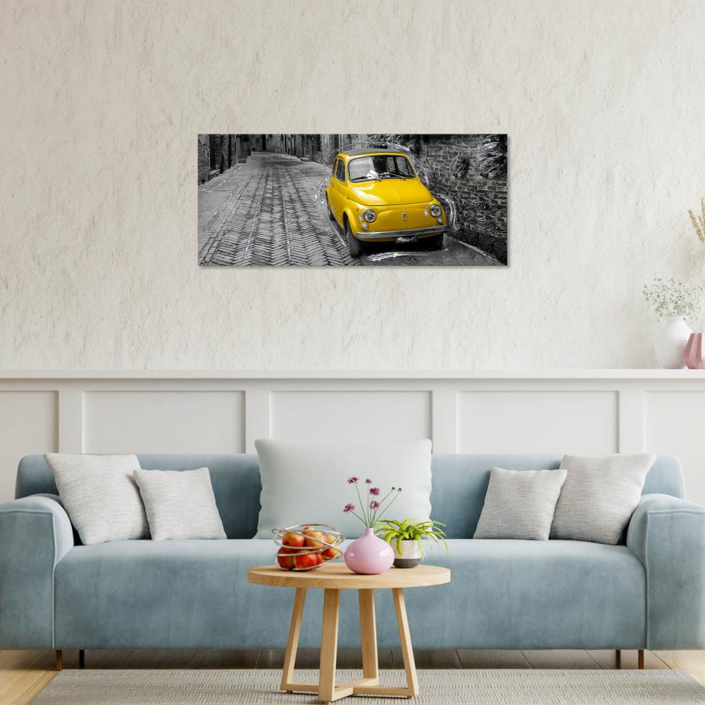 Quadro Sacra Famiglia Con Glitter Argento 52x122cm - Tela PVC Con Brillantini | Per Soggiorno E Camera - Foto 12