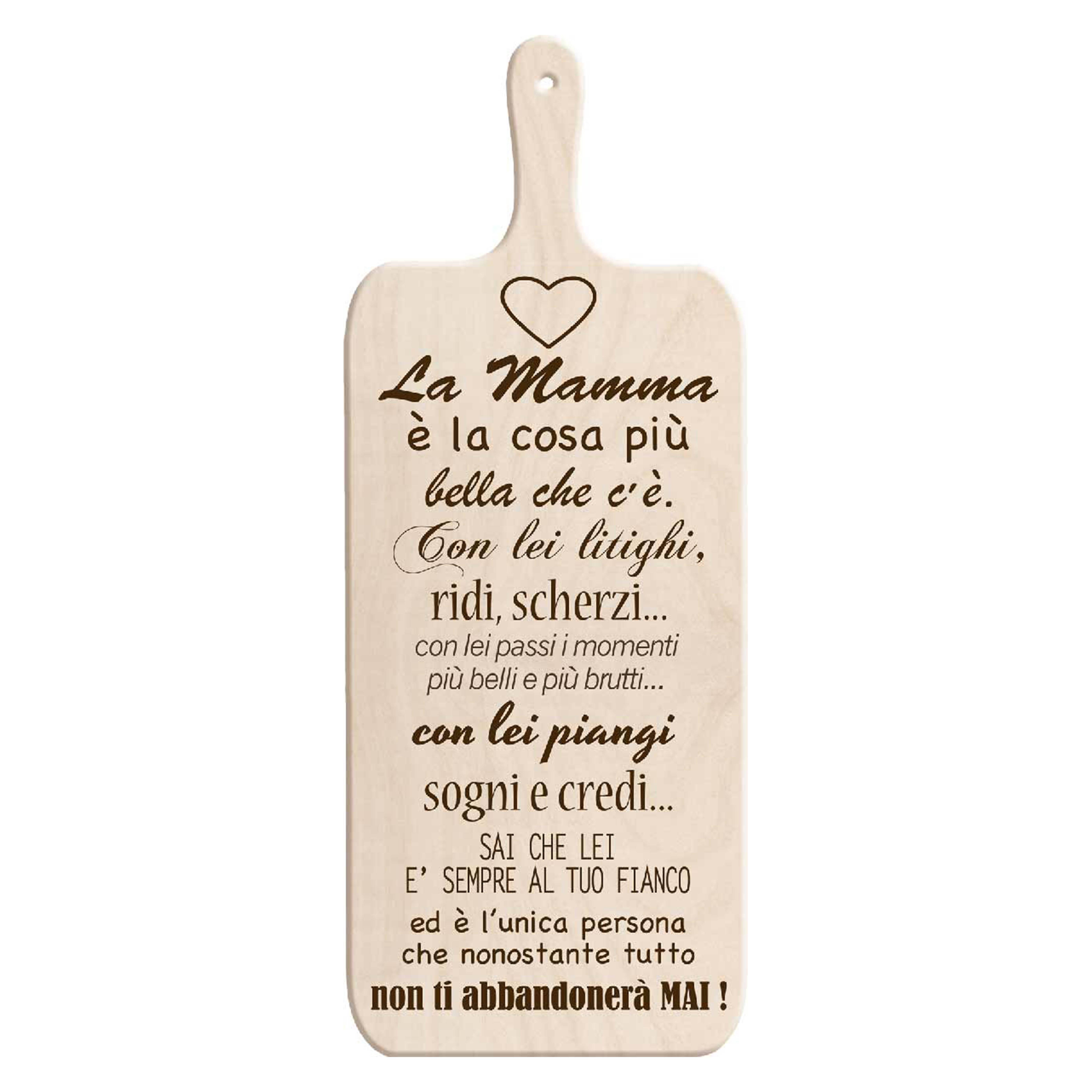 Tagliere Decorativo LIGHT con manico in Legno 14,5x36,5 cm LA