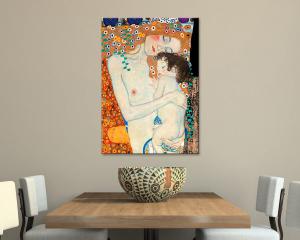 Quadro su tela il meglio dell arte 50X70 cm LA MATERNITA - KLIMT del brand Lupia, categoria: Arredo e decorazioni > Quadri e Tele > Riproduzioni quadri famosi.