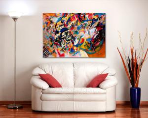 Quadro su tela il meglio dell arte 70X100 cm COMPOSIZIONE VII - KANDINSKY del brand Lupia, categoria: Arredo e decorazioni > Quadri e Tele > Riproduzioni quadri famosi.