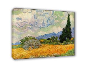 Quadro su tela il meglio dell arte 70X100 cm CAMPO DI GRANO CON CIPRESSI - VAN GOGH del brand Lupia, categoria: Arredo e decorazioni > Quadri e Tele > Riproduzioni quadri famosi, disponibile su Vorreishop.