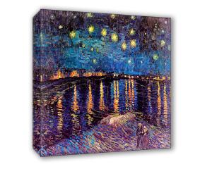 Quadro su tela il meglio dell arte 60X60 cm NOTTE STELLATA SUL RODANO - VAN GOGH del brand Lupia, categoria: Arredo e decorazioni > Quadri e Tele > Riproduzioni quadri famosi, disponibile su Vorreishop.