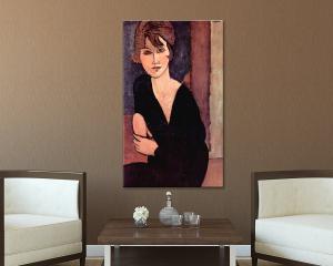 Quadro su tela il meglio dell arte 62X115 cm MADAME REYNOUARD - MODIGLIANI del brand Lupia, categoria: Arredo e decorazioni > Quadri e Tele > Riproduzioni quadri famosi.