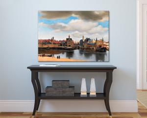 Quadro su tela il meglio dell arte 70X100 cm VEDUTA DI DELFT - VERMEER del brand Lupia, categoria: Arredo e decorazioni > Quadri e Tele > Riproduzioni quadri famosi.
