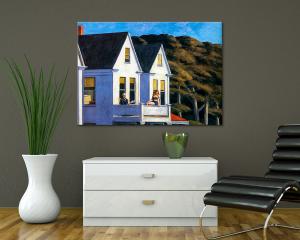 Quadro su tela il meglio dell arte 70X100 cm SECOND STORY SUNLIGHT - HOPPER del brand Lupia, categoria: Arredo e decorazioni > Quadri e Tele > Riproduzioni quadri famosi.