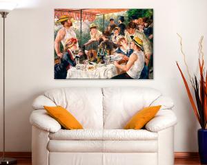 Quadro su tela il meglio dell arte 50X70 cm LA COLAZIONE DEI CANOTTIERI - RENOIR del brand Lupia, categoria: Arredo e decorazioni > Quadri e Tele > Riproduzioni quadri famosi.