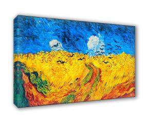 Quadro su tela il meglio dell arte 62X115 cm CAMPO DI GRANO CON VOLO DI CORVI - VAN del brand Lupia, categoria: Arredo e decorazioni > Quadri e Tele > Riproduzioni quadri famosi, disponibile su Vorreishop.