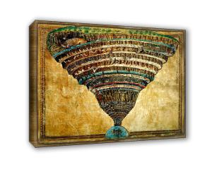 Quadro su tela il meglio dell arte 70X100 cm GLI ABISSI DELL INFERNO - BOTTICELLI del brand Lupia, categoria: Arredo e decorazioni > Quadri e Tele > Riproduzioni quadri famosi, disponibile su Vorreishop.