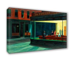 Quadro su tela il meglio dell arte 45X75 cm NIGHTAWKS - HOPPER del brand Lupia, categoria: Arredo e decorazioni > Quadri e Tele > Riproduzioni quadri famosi, disponibile su Vorreishop.