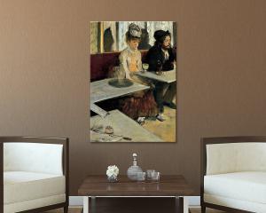 Quadro su tela il meglio dell arte 50X70 cm L ASSENZIO - DEGAS del brand Lupia, categoria: Arredo e decorazioni > Quadri e Tele > Riproduzioni quadri famosi.