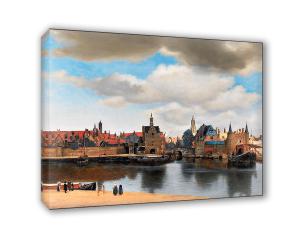 Quadro su tela il meglio dell arte 50X70 cm VEDUTA DI DELFT - VERMEER del brand Lupia, categoria: Arredo e decorazioni > Quadri e Tele > Riproduzioni quadri famosi, disponibile su Vorreishop.