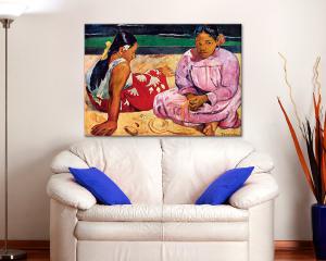 Quadro su tela il meglio dell arte 50X70 cm DUE DONNE THAITIANE - GAUGUIN del brand Lupia, categoria: Arredo e decorazioni > Quadri e Tele > Riproduzioni quadri famosi.