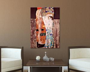 Quadro su tela il meglio dell arte 50X70 cm LE TRE ETA - KLIMT del brand Lupia, categoria: Arredo e decorazioni > Quadri e Tele > Riproduzioni quadri famosi.