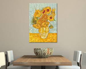 Quadro su tela il meglio dell arte 70X100 cm I GIRASOLI - VAN GOGH del brand Lupia, categoria: Arredo e decorazioni > Quadri e Tele > Riproduzioni quadri famosi.