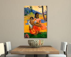 Quadro su tela il meglio dell arte 70X100 cm NAFEA FAA IPOIPO - GAUGUIN del brand Lupia, categoria: Arredo e decorazioni > Quadri e Tele > Riproduzioni quadri famosi.