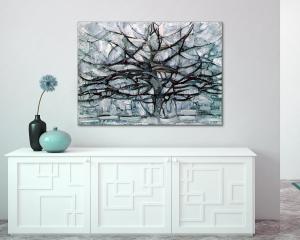 Quadro su tela il meglio dell arte 50X70 cm GRAY TREE - MONDRIAN del brand Lupia, categoria: Arredo e decorazioni > Quadri e Tele > Riproduzioni quadri famosi.