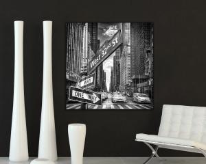 Quadro su tela ARTE 50x50cm DOUBLE ONE WAY del brand Lupia, categoria: Arredo e decorazioni > Quadri e Tele > Quadri bianco e nero.