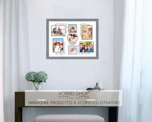 Cornice shabby portafoto FAMILY MODERN 30X40 cm GREY del brand Lupia, categoria: Arredo e decorazioni > Cornici e Portafoto > Portafoto Shabby.