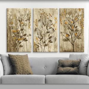 Collezione Set 3 pezzi quadri su tela WILD PLANTS                 - 43x43 cm del brand Lupia, categoria: Arredo e decorazioni > Quadri e Tele > Quadri a pannelli.