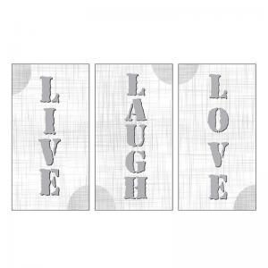 Collezione Set 3 pezzi Quadri su Tela STYLE WHITE                 - 43x43 cm del brand Lupia, categoria: Arredo e decorazioni > Quadri e Tele > Quadri a pannelli.