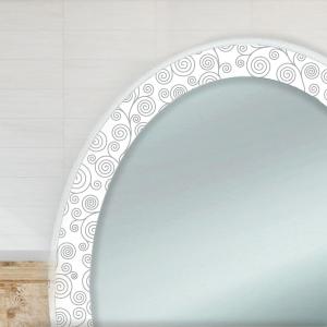 Specchiera Toilette tavolo da Trucco Cosmetici 3 Cassetti con Sgabello e Specchio decorato 75x40x136 cm - ASTRATTO del brand Lupia, categoria: Complementi d'arredo > Specchi e specchiere > Specchiere Toilette.