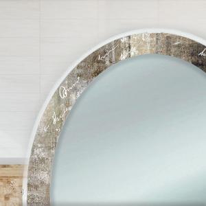 Specchiera Toilette tavolo da Trucco Cosmetici 3 Cassetti con Sgabello e Specchio decorato 75x40x136 cm - ASTRATTO del brand Lupia, categoria: Complementi d'arredo > Specchi e specchiere > Specchiere Toilette.