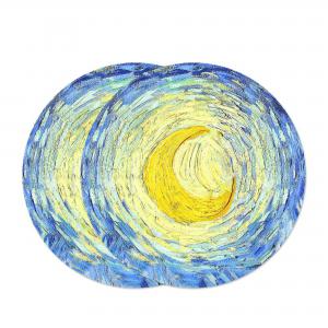 Sottotutto decorato in Legno Rotondo Sotto bicchiere, piatto, pentola NOTTE STELLATA - 32 cm 1 pz del brand Lupia, categoria: Tavola e cucina > Accessori per la Tavola > Sottopentole, Sottopiatti e Sottobicchieri.