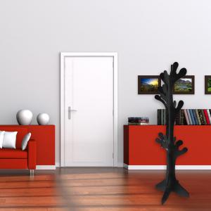 Albero appendiabiti da terra in legno 40X170 cm Shabby NERO  del brand Lupia, categoria: Complementi d'arredo > Appendiabiti > Appendiabiti da terra.