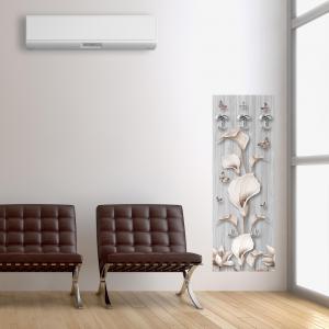 Appendiabiti da parete 46x125 cm Calle Shabby a pannello con stampa, guardaroba, attaccapanni muro con 5 ganci del brand Lupia, categoria: Complementi d'arredo > Appendiabiti > Appendiabiti da parete.