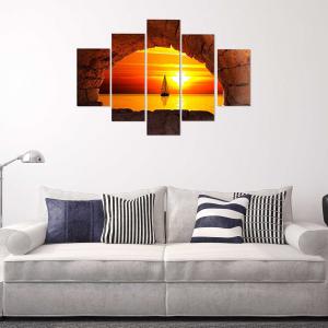 Quadro Moderno 5 pezzi in legno VOGUE 66X115 cm Finestra in Tramonto del brand Lupia, categoria: Arredo e decorazioni > Quadri e Tele > Quadri a pannelli.