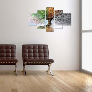 Quadro Moderno 5 pezzi in legno VOGUE 66X115 cm QUATTRO STAGIONI del brand Lupia, categoria: Arredo e decorazioni > Quadri e Tele > Quadri a pannelli.