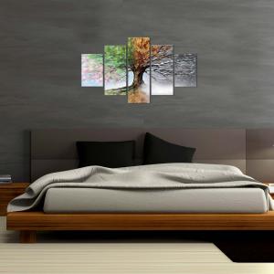 Quadro Moderno 5 pezzi in legno VOGUE 66X115 cm QUATTRO STAGIONI del brand Lupia, categoria: Arredo e decorazioni > Quadri e Tele > Quadri a pannelli.