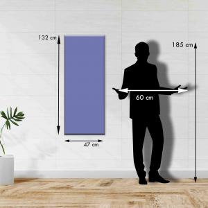 Specchio da parete moderno lungo JOURNAL 44x127 cm con cornice stampata - Journal  Color del brand Lupia, categoria: Complementi d'arredo > Specchi e specchiere > Specchi da parete.