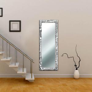 Specchio da parete moderno lungo JOURNAL 44x127 cm con cornice stampata - Journal Black del brand Lupia, categoria: Complementi d'arredo > Specchi e specchiere > Specchi da parete.