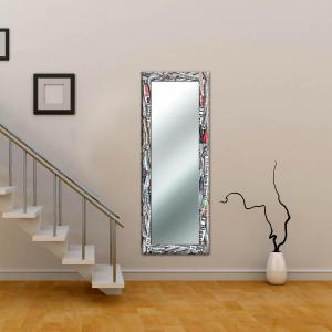 Specchio da parete moderno lungo JOURNAL 44x127 cm con cornice stampata - Journal  Color del brand Lupia, categoria: Complementi d'arredo > Specchi e specchiere > Specchi da parete.