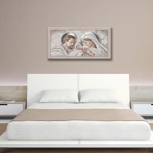 Quadro con cornice shabby Sacra Famiglia BOSTON Beige 60x110 cm THE KISS CERAMIC MIX del brand Lupia, categoria: Arredo e decorazioni > Quadri e Tele > Quadri con cornice.
