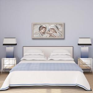 Quadro con cornice shabby Sacra Famiglia BOSTON Beige 60x110 cm THE KISS CERAMIC MIX del brand Lupia, categoria: Arredo e decorazioni > Quadri e Tele > Quadri con cornice.