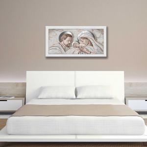 Quadro con cornice shabby Sacra Famiglia BOSTON Grey 60x110 cm THE KISS CERAMIC MIX del brand Lupia, categoria: Arredo e decorazioni > Quadri e Tele > Quadri con cornice.
