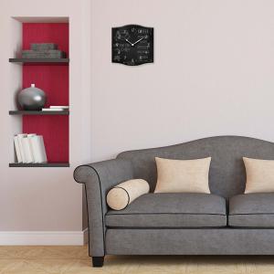 Orologio decorativo sagomato in legno NEW cm 38X38 WHITE BLACKBOARD del brand Lupia, categoria: Complementi d'arredo > Orologi > Orologi da parete.