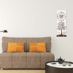Orologio da parete Decorativo in legno CLOCKART Albero della vita con stampa in alta qualita' 30x80 cm Tree White del brand Lupia, categoria: Complementi d'arredo > Orologi > Orologi da parete.