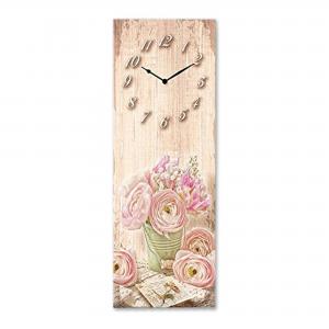 Orologio Da Parete 30x80 cm modello Romantic Lyrics decorativo in legno con stampa in alta qualitÃ  del brand Lupia, categoria: Complementi d'arredo > Orologi > Orologi da parete.