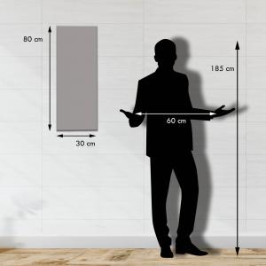 Orologio Da Parete 30x80 cm modello Romantic Lyrics decorativo in legno con stampa in alta qualitÃ  del brand Lupia, categoria: Complementi d'arredo > Orologi > Orologi da parete.