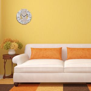 Orologio da parete lavorato in legno cm 32X32 TREE BROWN del brand Lupia, categoria: Complementi d'arredo > Orologi > Orologi da parete.