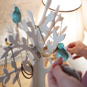 Scultura creativa, decorazione o espositore porta gioielli, tableau mariage Albero Bianco  - 20x30 cm del brand Lupia, categoria: Bricolage e fai da te > Belle arti > Oggetti da decorare.