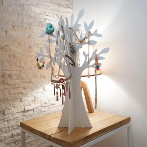 Scultura creativa, decorazione o espositore porta gioielli, tableau mariage Albero Bianco  - 20x30 cm del brand Lupia, categoria: Bricolage e fai da te > Belle arti > Oggetti da decorare.