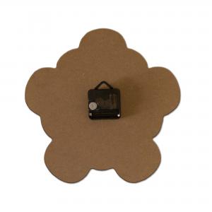 Lupia - Orologio da Parete FLOWER SHABBY WHITE, Forma Fiore, Funzionale ed Elegante, Movimento al Quarzo, 32x32 cm, Adatto a Tutti gli Ambienti, Made in Italy, lavorato in Legno mdf del brand Lupia, categoria: Complementi d'arredo > Orologi > Orologi da parete.