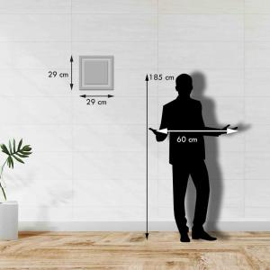 Quadro mattonella Ceramica Modern White 29x29 cm con significato del nome Carlo del brand Lupia, categoria: Idee regalo e bomboniere > Oggettistica > Quadri Ceramica Modern White con significato Nomi.