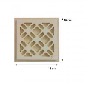 Decorazione Murale da Parete ORIENTE 18x18 cm in Pietra Leccese   del brand Maestro d'arte De Iaco Alfredo, categoria: Artigianato salentino > Pietra leccese e carparo > Decorazioni Murali.
